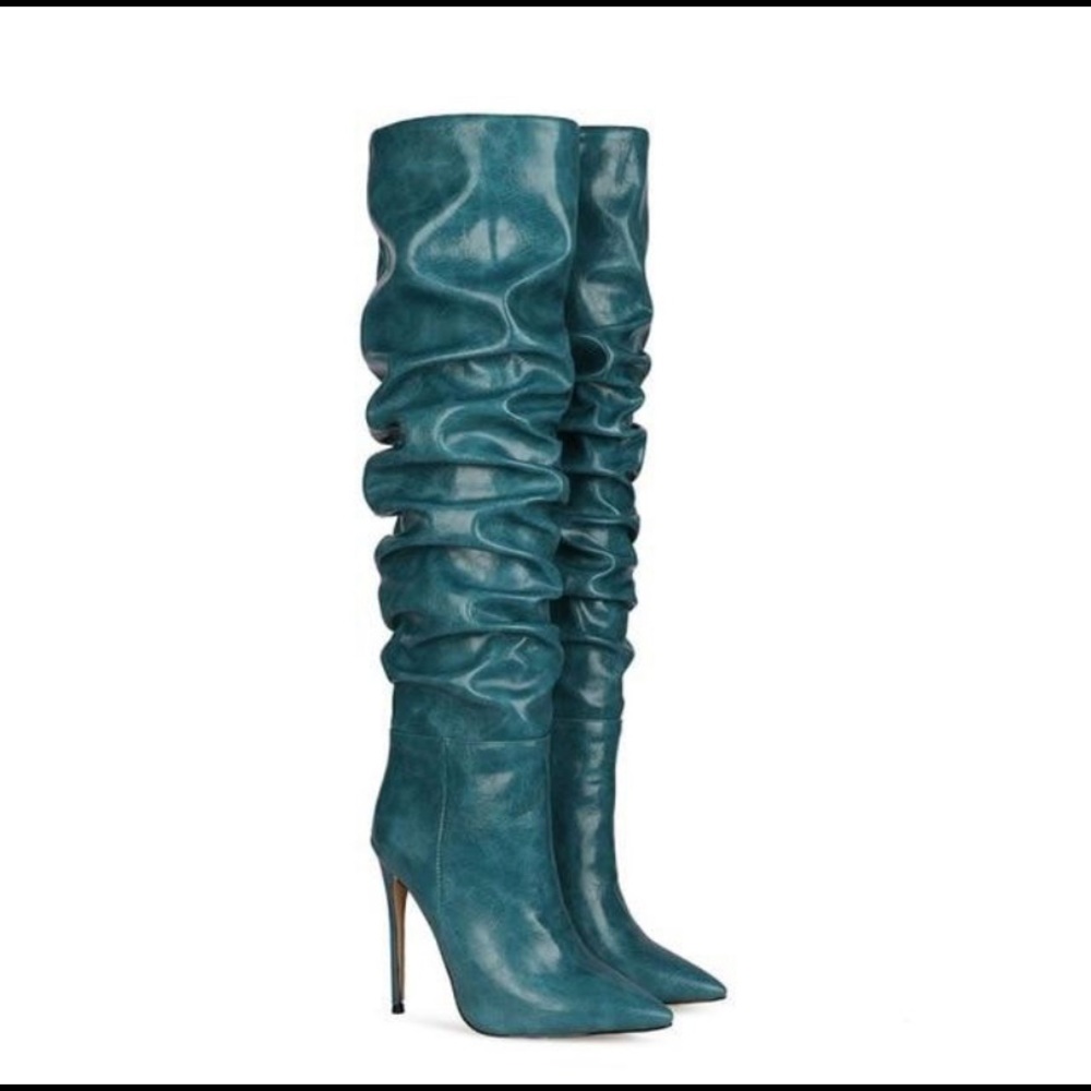 Adorable Teal boots